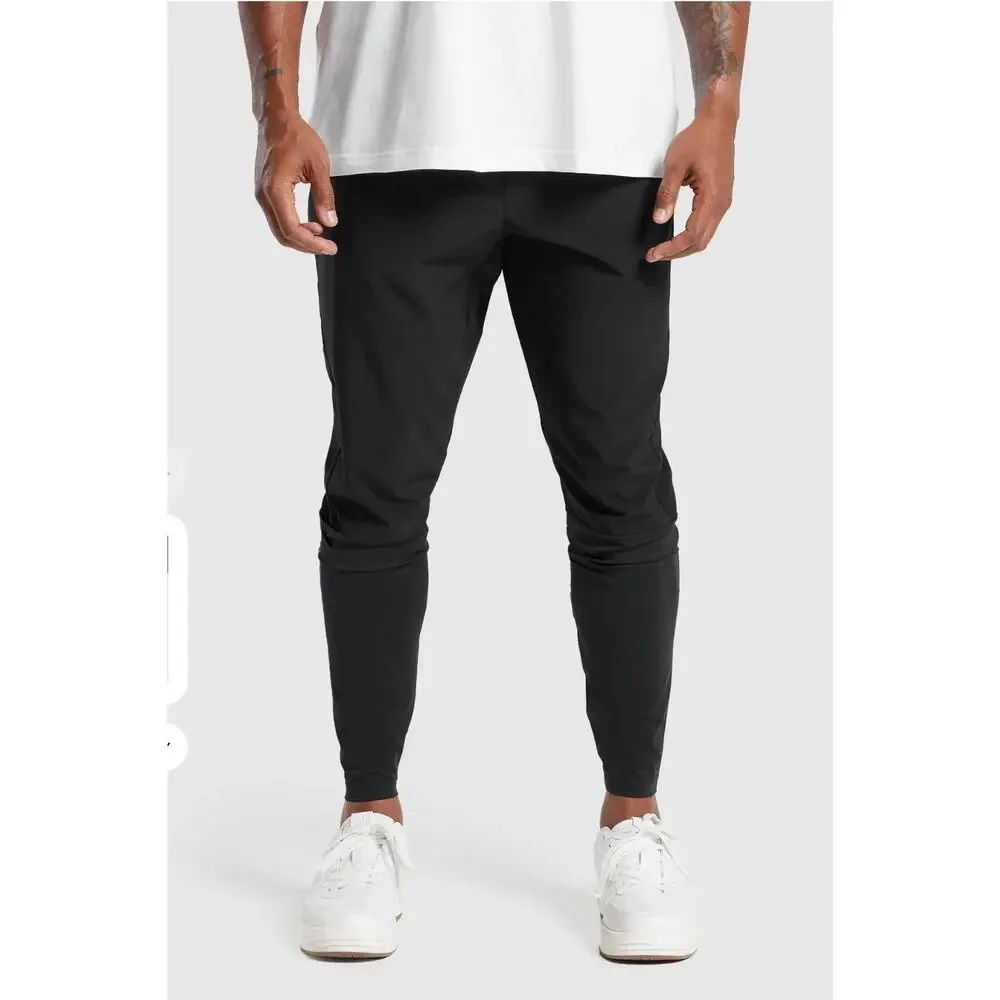 Gymshark Sport Run Pants Slim Fit Black Mens Breathable Joggers Size Small - Picture 2 of 12